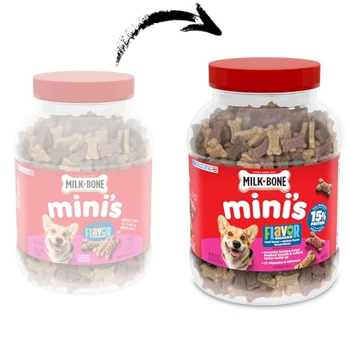 Milk-Bone Flavor Snacks Mini Dog Biscuits, 36 oz Canister