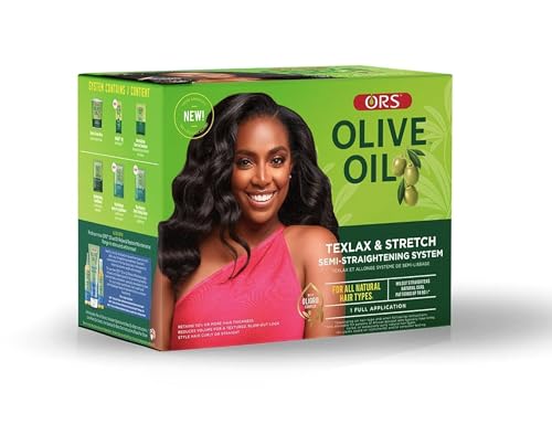 Olive Oil Texlax & Stretch Semi-Straightening System for Hair Care