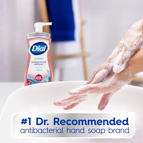 Dial Antibacterial Foaming Hand Wash Power Berries 7.5 fl oz Pack of 6
