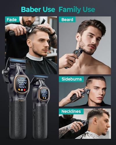 VGRPRO Professional Hair Clippers for Men - 9000RPM Cordless
