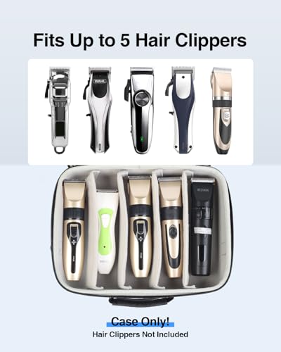 Luxtude Large Barber Case for Clippers & Supplies