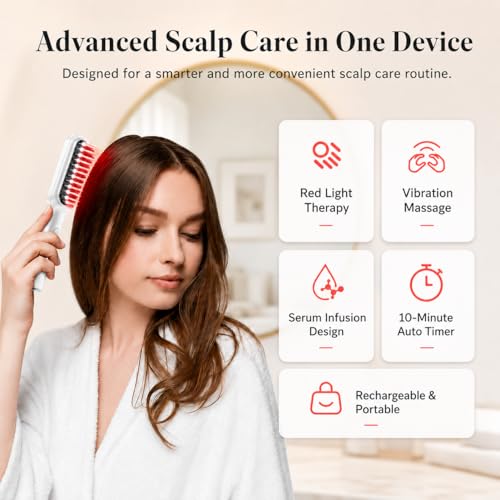 650nm Red Laser Hair Growth Comb for Men & Women