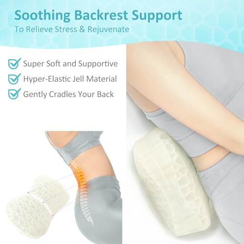 Sunlit Bath Jello Gel Lumbar Support Bath Pillow
