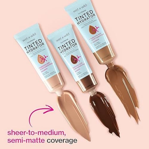 wet n wild Bare Focus Tinted Hydrator, Medium Tan (Pack of 2)