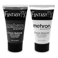 Mehron Fantasy F/X Water-Based Face & Body Paint Black & White Bundle