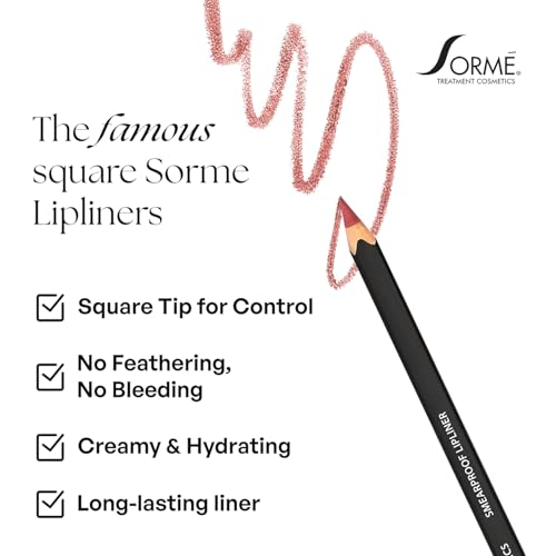 Sormé Waterproof Lip Liner - Long-Lasting Smearproof with Vitamins C & E