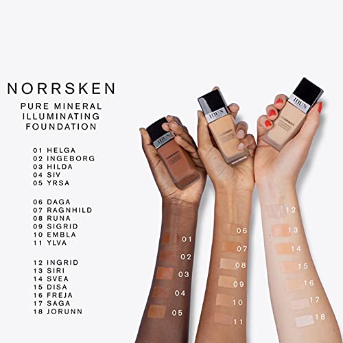IDUN Minerals Norrsken Liquid Foundation - Full Coverage, Vegan