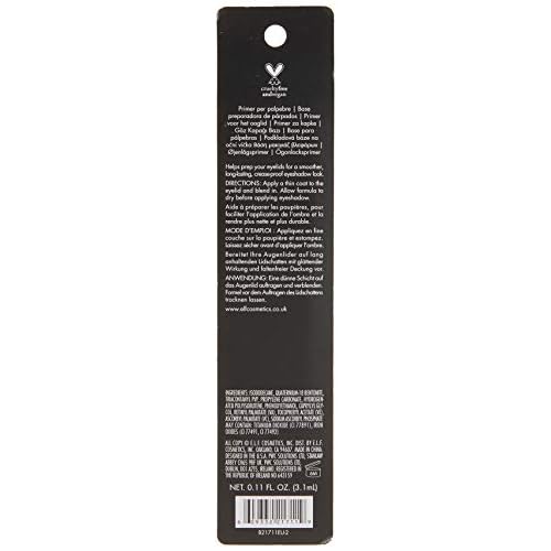 e.l.f. Shadow Lock Eyelid Primer, Prevents Creasing & Increases Staying Power, Sheer Eye Primer, 0.11 Fl Oz (3.1mL)