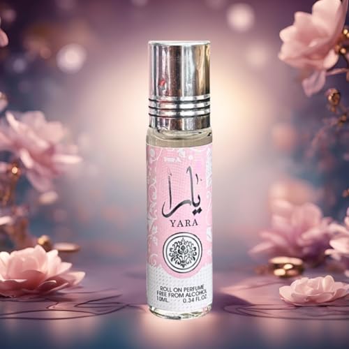 Lattafa Yara Roll-On Perfume Oil 10ml - Alcohol-Free, Long-Lasting Fragrance (Pack of 12)