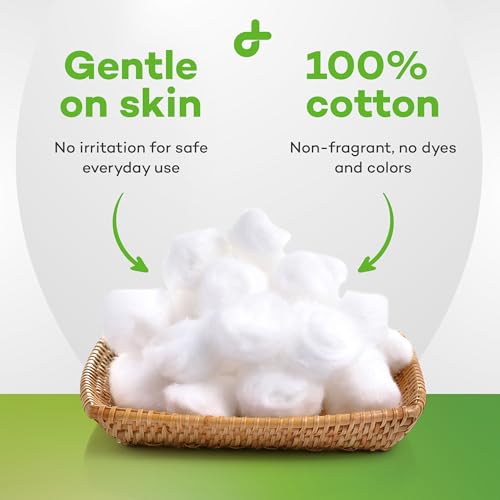 Dealmed 100% Pure Cotton Balls - 500 Count Soft Absorbent Multipurpose Pack