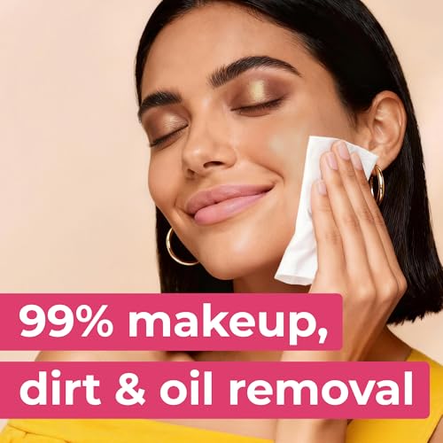 Impossibly Compact Travel Makeup Remover Wipes - 99% Water and Aloe - Ultra Soft, Safe for Sensitive Skin, Thick & Durable - Travel Essentials for Adults & Teens - Scented (24 Pack 144 Wipes)