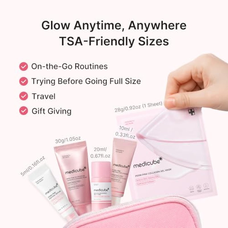 Medicube PDRN Glow Essentials Mini Skincare Set - 5-Step Routine