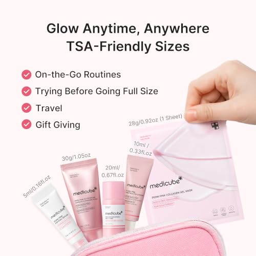 medicube PDRN Glow Essentials Kit - 5-Step Travel Skincare Set