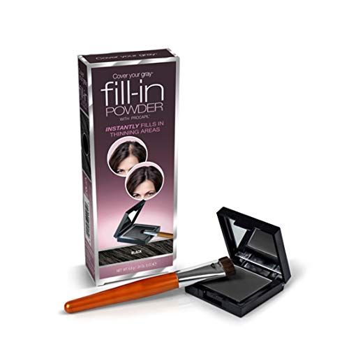 Black Hair Fill In Powder for Thinning & Bald Spots - Pack of 6