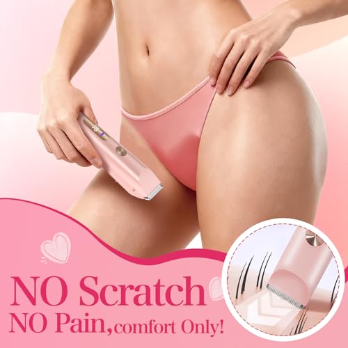 2-in-1 Electric Bikini Trimmer for Women - Waterproof Hair Removal Razor