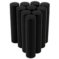 25Pcs 5ML Empty Plastic Lip Balm Tubes - Black Containers