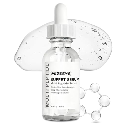 Buffet Peptides Serum For Face 30ml, Multi Peptide + Hyaluronic Acid + Amino Acids + Lactic Acid, Anti-Aging Peptide Serum For Fine Lines & Crow's Feet, Improve Elasticity