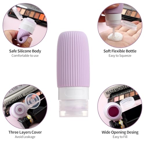 Mrsdry 16 Pack TSA Approved Travel Bottles Set, Leak Proof Silicone Containers