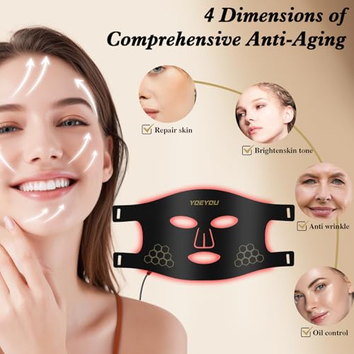 Red Light Therapy Face Mask 660nm 850nm LED Skincare