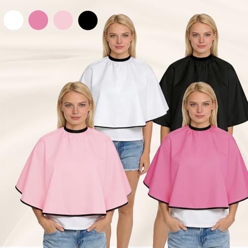 4-Piece Barber Cape Set with Adjustable Neck Closure