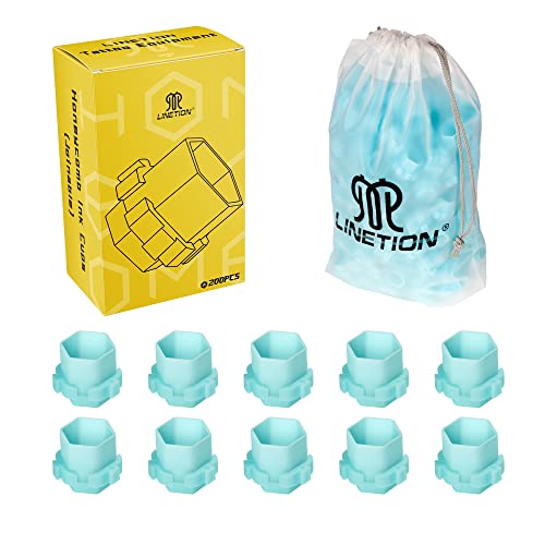 Tattoo Ink Caps 200pcs Anti-Spill Honeycomb Spliceable