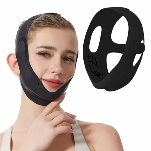 V-Line Chin Strap for Sleeping | Graphene Ice Silk Jawline Lift