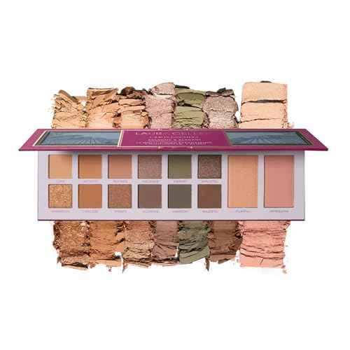 LAURA GELLER NEW YORK Laura's Essentials Eclectic & Elegant Eyeshadow and Face Palette - Includes Eyeshadows, Blush, and Highlighter for Easy Full Face Makeup For Mature Skin and All Skin Tones
