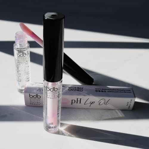 billion dollar brows bdb Color Changing pH Lip Oil - Moisturizing, Plumping, Glossy, 2-Pack