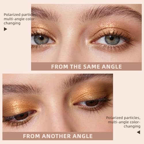 Noerrors Metallic Shimmer Eyeshadow Palette - Liquid Gold Foil