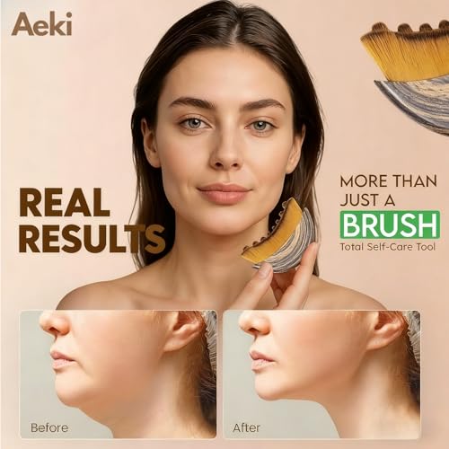 Lymphatic Drainage Face Brush – Contour & Jawline Sculpting Tool