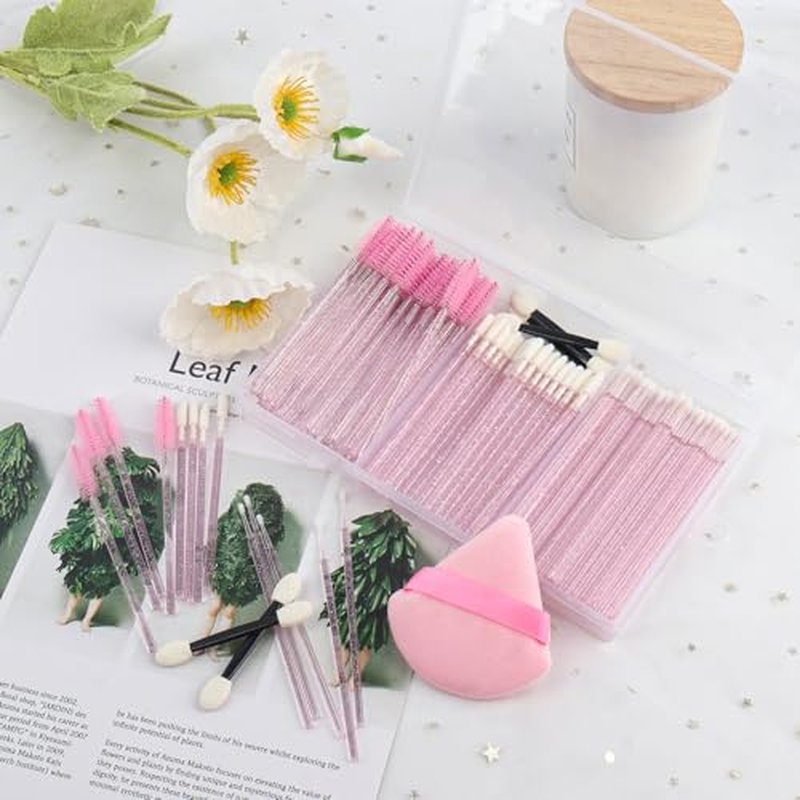 206pcs Disposable Makeup Applicators Kit with Organizer Box
