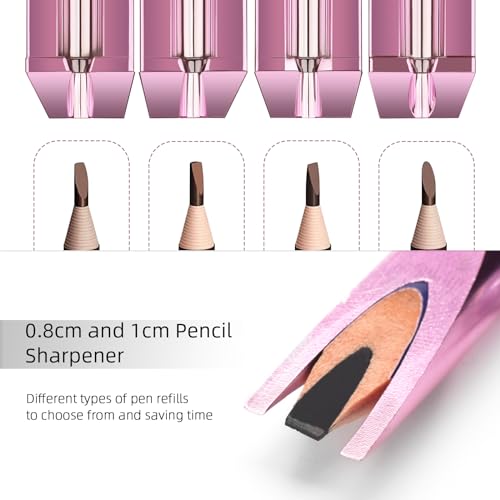 ATOMUS Eyebrow Makeup Pencil & Sharpener Set with Trimmers - 14 Pcs
