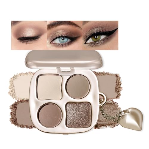 Cool Neutral Eyeshadow Palette – 4 Matte & Shimmer Shades