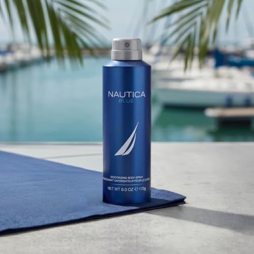 Nautica Blue Men's Body Spray 6 oz | Long-Lasting Fragrance