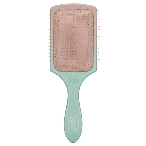 Wet Brush Paddle Detangler Hair Brush, Seafoam/Coral (Feel Good Ombre) - Ultra-Soft IntelliFlex Bristles with AquaVent Design – Great For Hair Treatments - Pain-Free Brush For Wet Dry Damaged Hair