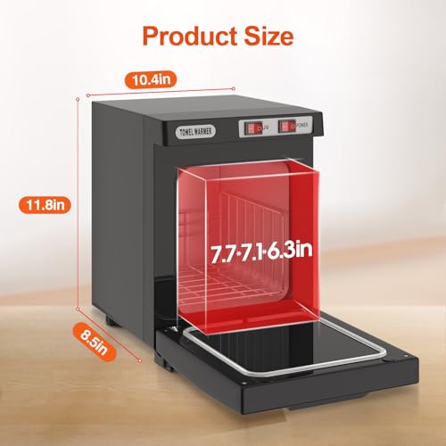 5L Towel Warmer Cabinet with Stainless Steel Rack