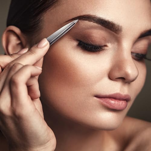 Pointed Tweezers | Stainless Steel Fine Point Hair Removal
