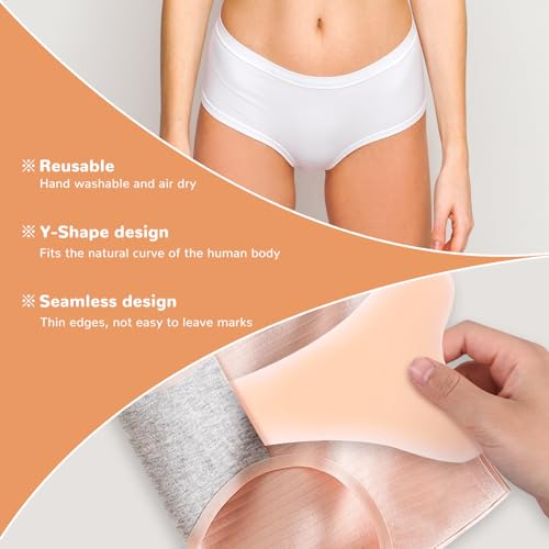 4-Pack Y Shape Silicone Camel Toe Concealers for Women