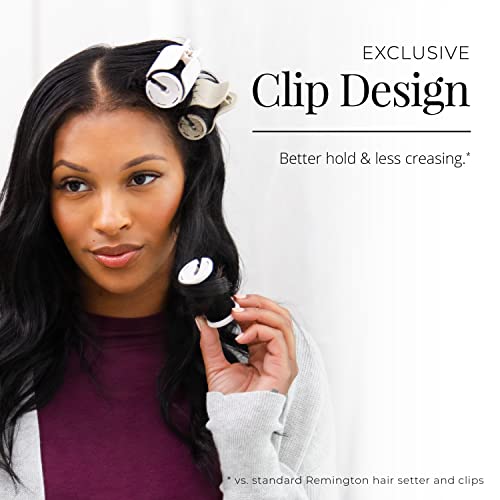 Remington Shine Therapy Hot Rollers Set with Argan Oil & Keratin - 20 Piece