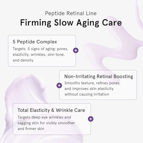 ONE THING Peptide Retinal Cream, Vitamin A, Faster Acting than Retinol, Retinaldehyde Anti Aging Face Cream, Smooths Wrinkles, Refines Pores and Improves Elasticity, Korean Skincare 1.85 fl.oz, 55ml