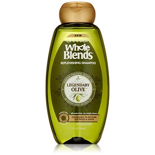 Garnier Whole Blends Replenishing Shampoo Legendary Olive, Dry Hair, 22 fl. oz.