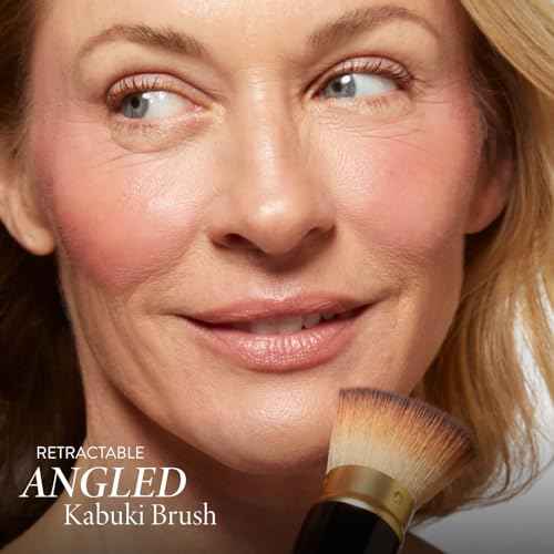 LAURA GELLER NEW YORK Baked Starter Kit: Fair, Best of the Best Full Face Palette + Baked Balance-n-Brighten Powder Foundation + Retractable Angled Kabuki Brush Set