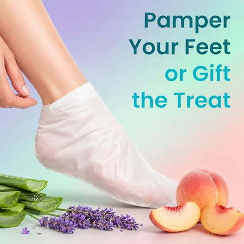 BLOOMORA Exfoliating Foot Peeling Mask (6 Pairs) - Callus & Dead Skin Remover