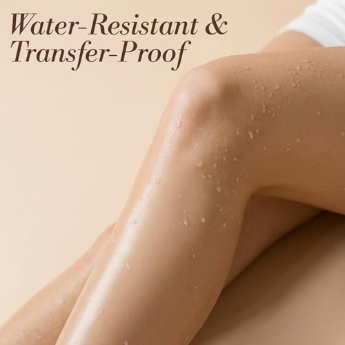 LUMINESS Waterproof Body Coverage Foundation with Kabuki Brush - 18-Hour Tattoo Concealer