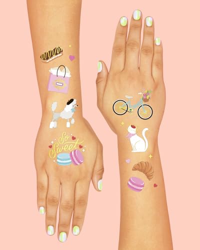 xo, Fetti Paris Temporary Tattoos - 61 Foil Designs