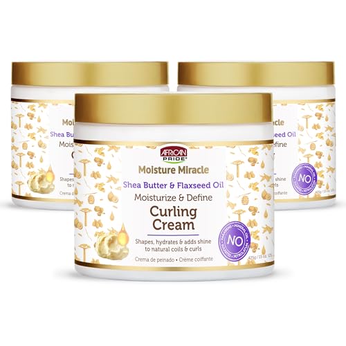 African Pride Moisture Miracle Curling Cream, 15 Oz (3 Pack)