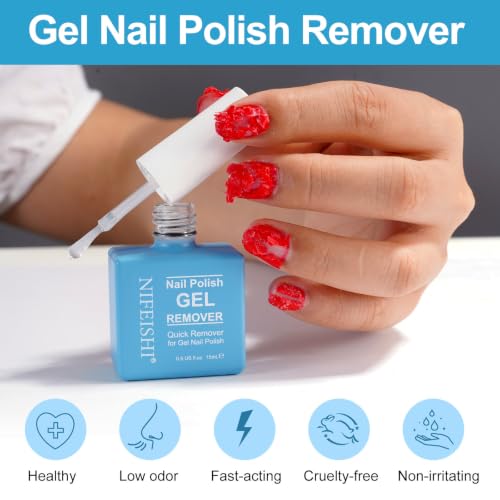 Gel Nail Polish Remover - Fast 3-5 Min Magic Burst Polish Remover (15ml)