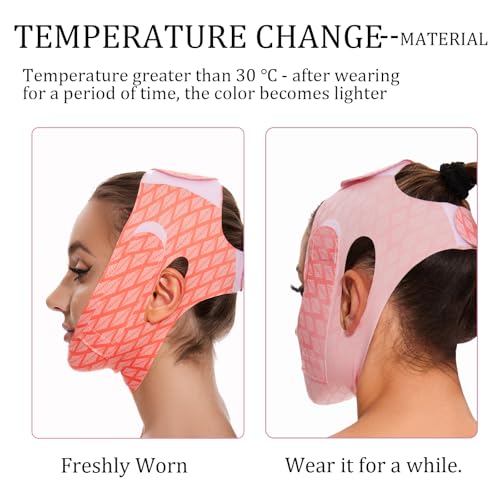 V Line Face Lifting Mask - Double Chin Reducer & Jawline Tightening Strap