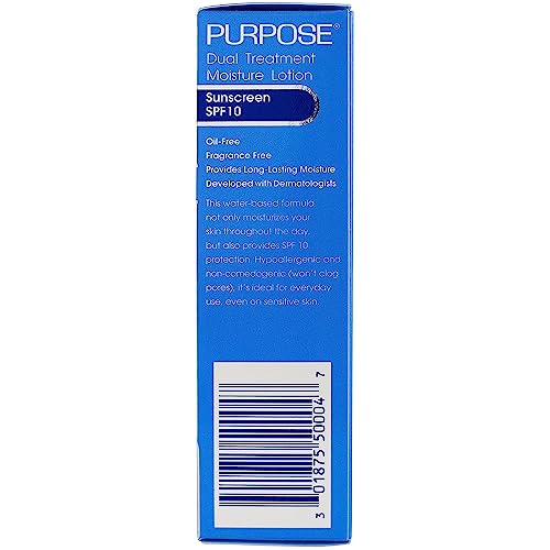 PURPOSE Dual Treatment Moisturizer, SPF 10 4 oz (Pack of 2)