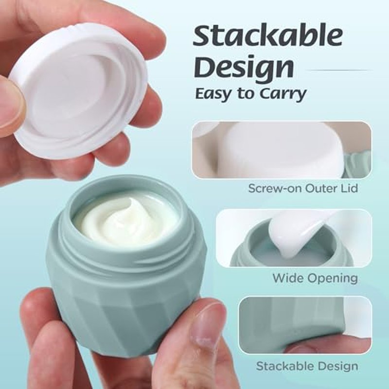 6-Piece TSA Approved Travel Toiletries Bottles Set